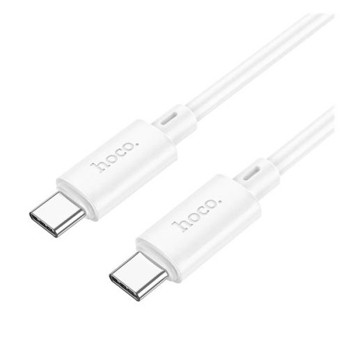 HOCO X88 adatkábel (Type-C - Type-C, 60W, PD gyorstöltő, 100cm) FEHÉR