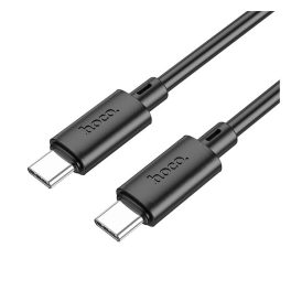   HOCO X88 adatkábel (Type-C - Type-C, 60W, PD gyorstöltő, 100cm) FEKETE