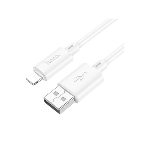 HOCO X88 adatkábel (USB - lightning, 2.4A, gyorstöltő, 100cm) FEHÉR