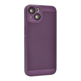   Műanyag telefonvédő (légáteresztő, lyukacsos, kameravédő) LILA