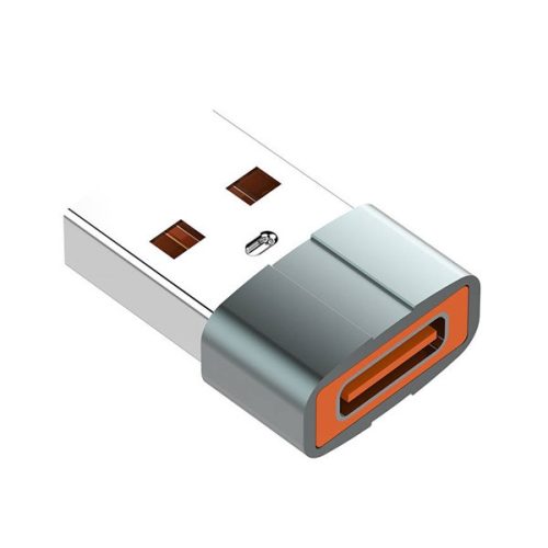 LDNIO LC150 adapter (USB - Type-C aljzat, OTG, adatátvitel és töltés, alumínium) SÖTÉTSZÜRKE