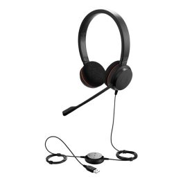   JABRA Evolve 20 UC fejhallgató SZTEREO (mikrofon, USB csatlakozó, zajszűrő + hívásvezérlő egység) FEKETE
