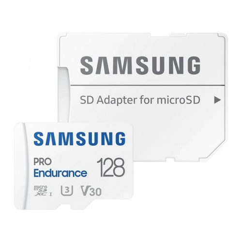 SAMSUNG memóriakártya 128GB (microSDXC PRO Endurance - Class 10, UHS-1) + SD adapter