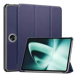   Tok álló, bőr hatású (aktív FLIP, oldalra nyíló, TRIFOLD, asztali tartó) SÖTÉTKÉK