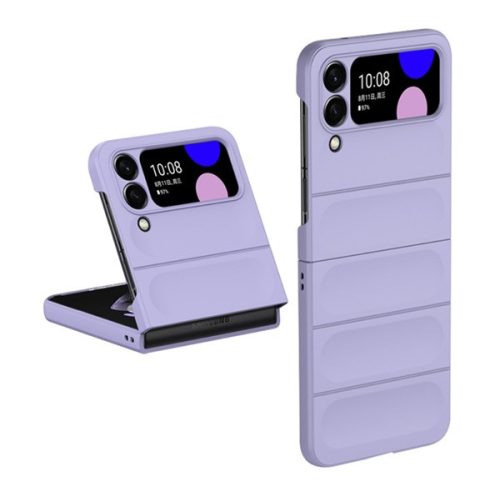 Műanyag telefonvédő (ütésállóság, kameravédő, 3D) LILA