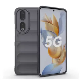   Szilikon telefonvédő (ütésállóság, kameravédő, 3D) SÖTÉTSZÜRKE