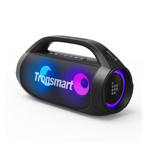 TRONSMART BANG SE bluetooth hordozható hangszóró (v5.3, IPX7 vízálló, 40W, AUX kimenet, LED fény) FEKETE