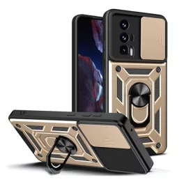   Defender szilikon telefonvédő (ütésállóság, tartógyűrű, kameravédő) ARANY