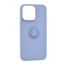   Szilikon telefonvédő (tartógyűrű, mikrofiber plüss belső, mágneses, kameravédő) LILA