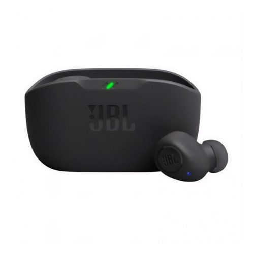 JBL WAVE BUDS bluetooth fülhallgató SZTEREO (v5.2, TWS, mikrofon, zajszűrő, IP54 + töltőtok) FEKETE