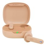 JBL WAVE FLEX bluetooth fülhallgató SZTEREO (v5.2, TWS, mikrofon, zajszűrő, IP54 + töltőtok) BÉZS