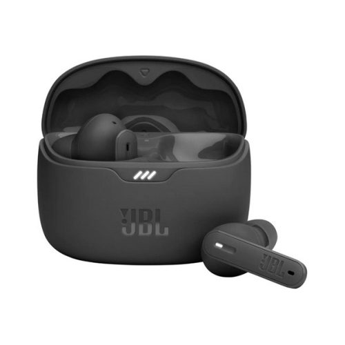 JBL TUNE BEAM bluetooth fülhallgató SZTEREO (v5.3, TWS, mikrofon, multipoint, aktív zajszűrő, IP54 + töltőtok) FEKETE