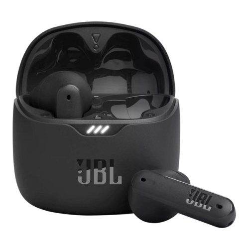 JBL TUNE FLEX bluetooth fülhallgató SZTEREO (v5.2, TWS, mikrofon, aktív zajszűrő, IPX4 + töltőtok) FEKETE