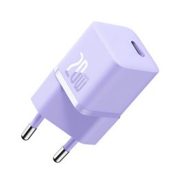 BASEUS hálózati töltő Type-C aljzat (20W, GaN5, PD gyorstöltő) LILA   BASEUS hálózati töltő Type-C aljzat (20W, GaN5, PD gyorstöltő) LILA