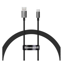   BASEUS SUPERIOR adatkábel (USB - Type-C, 100W, PD gyorstöltő, törésgátló, 100cm) FEKETE