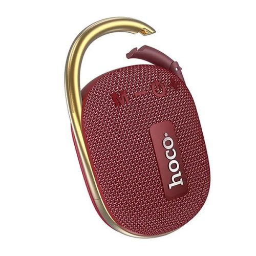 HOCO HC17 bluetooth hordozható hangszóró (v5.3, 500mAh, kártyaolvasó, AUX kimenet, 5W) BORDÓ