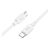 HOCO X96 adatkábel (Type-C - Type-C, 3A, 60W, PD gyorstöltő, 100cm) FEHÉR