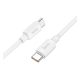 HOCO X96 adatkábel (Type-C - Type-C, 5A, 100W, PD gyorstöltő, 100cm) FEHÉR