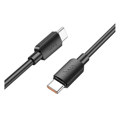 HOCO X96 adatkábel (Type-C - Type-C, 6A, 100W, PD gyorstöltő, 100cm) FEKETE