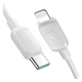   JOYROOM adatkábel (Type-C - lightning, 20W, gyorstöltő, törésgátló, 120cm) FEHÉR