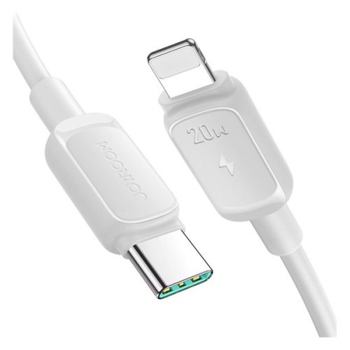 JOYROOM adatkábel (Type-C - lightning, 20W, gyorstöltő, törésgátló, 120cm) FEHÉR