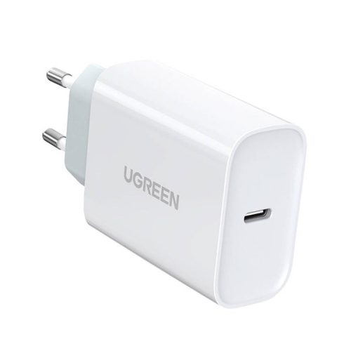 UGREEN hálózati töltő Type-C aljzat (30W, PD gyorstöltő 4.0) FEHÉR