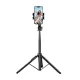 UGREEN LP586 szelfibot (univerzális, alumínium tripod állvány, állítható, bluetooth távkioldó, 150cm) FEKETE