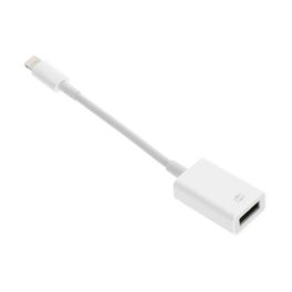   Adapter kábel (USB aljzat - lightning, OTG, adatátvitel, 20cm) FEHÉR