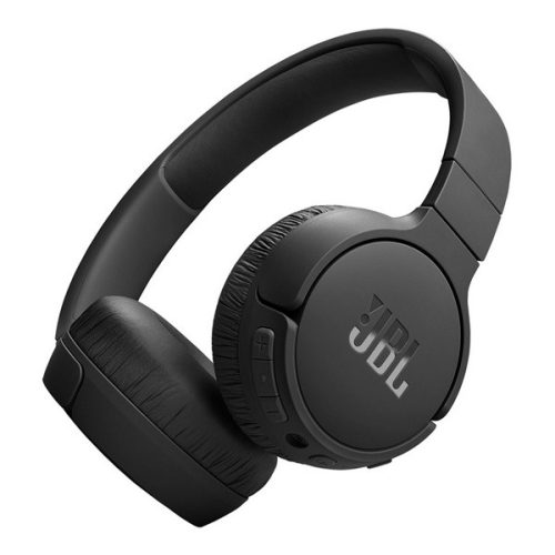 JBL TUNE 670NC bluetooth fejhallgató SZTEREO (v5.3, mikrofon, aktív zajszűrő, multipoint, összehajtható + kábel) FEKETE