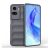 Szilikon telefonvédő (ütésállóság, kameravédő, 3D) SÖTÉTSZÜRKE