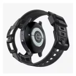 SPIGEN RUGGED ARMOR PRO pótszíj (egyedi méret, szilikon, ütésállóság + szilikon keret) FEKETE