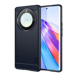   MOFI szilikon telefonvédő (ütésállóság, légpárnás sarok, szálcsiszolt, karbon minta) SÖTÉTKÉK