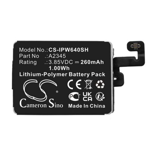 CAMERON SINO Li-Polymer akku (3.85V/260mAh, Apple A2345 kompatibilis) FEKETE