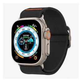   SPIGEN LITE FIT ULTRA pótszíj (egyedi méret, nagy, textil) FEKETE
