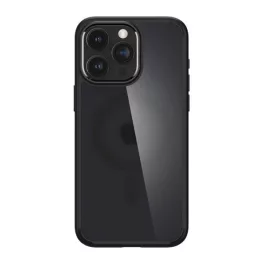   SPIGEN ULTRA HYBRID MAG műanyag telefonvédő (ütésállóság, légpárnás keret, matt, MagSafe) FEKETE