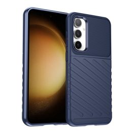Szilikon telefonvédő (ütésállóság, csíkos, dombor minta) SÖTÉTKÉK   Szilikon telefonvédő (ütésállóság, csíkos, dombor minta) SÖTÉTKÉK