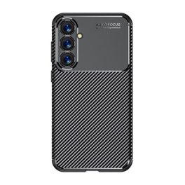 Szilikon telefonvédő (ütésállóság, légpárnás sarok, karbon minta) FEKETE   Szilikon telefonvédő (ütésállóság, légpárnás sarok, karbon minta) FEKETE