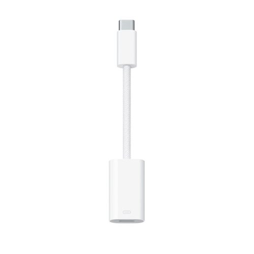 APPLE adapter kábel (lightning aljzat - Type-C) FEHÉR