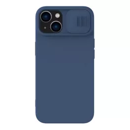   NILLKIN CAMSHIELD SILKY szilikon telefonvédő (matt, mikrofiber plüss belső, kameravédő, környezetbarát) SÖTÉTKÉK