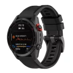 Pótszíj (egyedi méret, 22mm, szilikon, QuickFit csatlakozás) FEKETE