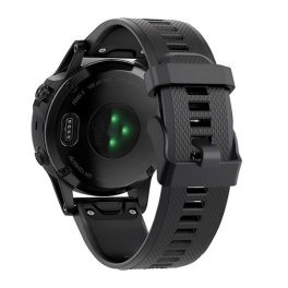 Pótszíj (egyedi méret, 22mm, szilikon, rombusz, QuickFit csatlakozás) FEKETE   Pótszíj (egyedi méret, 22mm, szilikon, rombusz, QuickFit csatlakozás) FEKETE