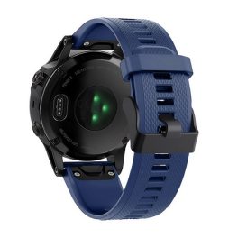 Pótszíj (egyedi méret, 22mm, szilikon, rombusz, QuickFit csatlakozás) SÖTÉTKÉK   Pótszíj (egyedi méret, 22mm, szilikon, rombusz, QuickFit csatlakozás) SÖTÉTKÉK