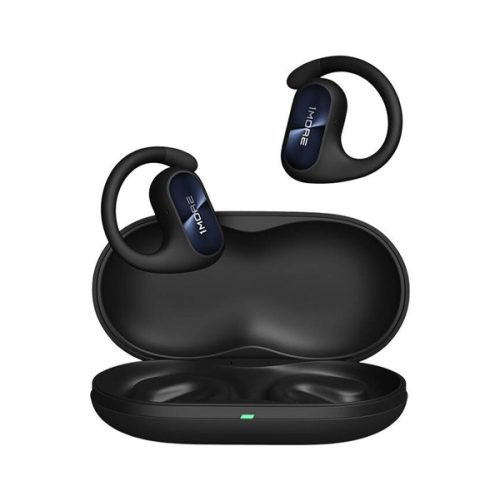 1MORE FIT SE OPEN bluetooth fülhallgató SZTEREO (v5.3, TWS, mikrofon, IPX5, fülre akasztható + töltőtok) FEKETE