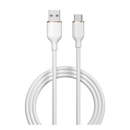   DEVIA JELLY adatkábel (USB -Type-C, 2.4A, gyorstöltő, 120cm) FEHÉR