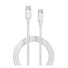   DEVIA JELLY adatkábel (Type-C - Type-C, 60W, gyorstöltő, 120cm) FEHÉR