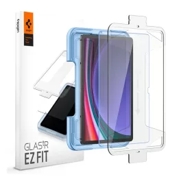   SPIGEN EZ FIT HD képernyővédő üveg (2.5D, tokbarát, ultravékony, 0.2mm, 9H + segédkeret) ÁTLÁTSZÓ