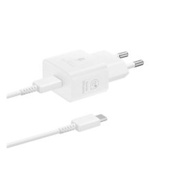   SAMSUNG hálózati töltő Type-C aljzat (25W, GaN, PD gyorstöltő + Type-C kábel) FEHÉR