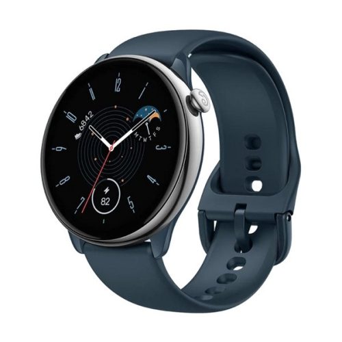 AMAZFIT GTR Mini okosóra (szilikon szíj, aktivitásmérő, BioTracker, 20mm) SÖTÉTKÉK