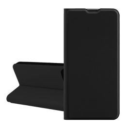 Tok álló, bőr hatású (FLIP, szilikon belső, oldalra nyíló, asztali tartó, kártyazseb) FEKETE   Tok álló, bőr hatású (FLIP, szilikon belső, oldalra nyíló, asztali tartó, kártyazseb) FEKETE