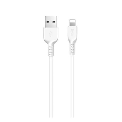 HOCO X13 adatkábel (USB - lightning, 100cm, törésgátló) FEHÉR